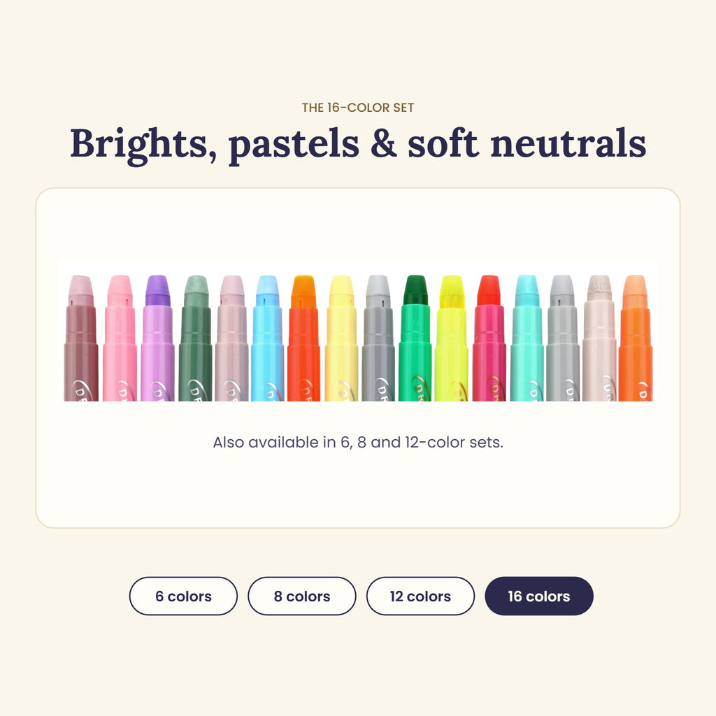 The 16-color set of gel highlighters