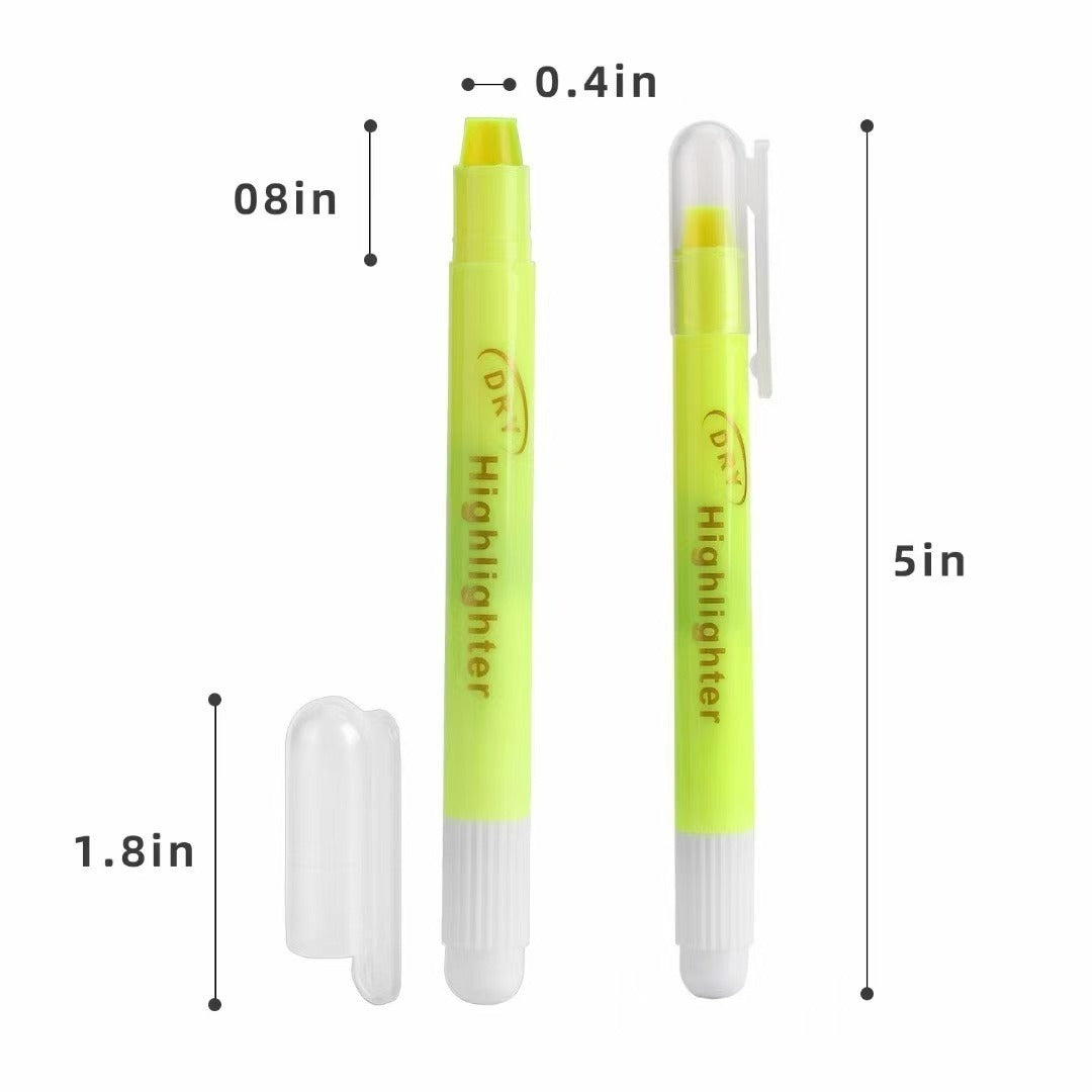 Highlighter size: about 5 inches long