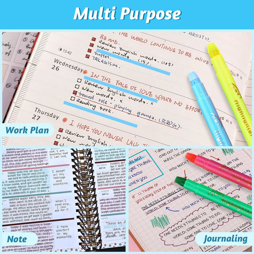 Use for work plans, notes and journaling