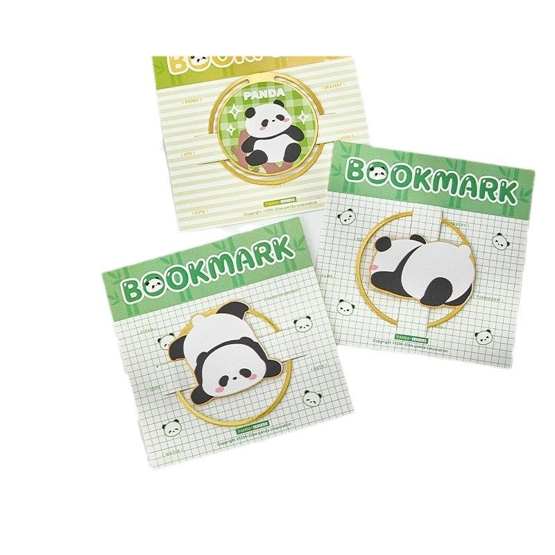 Gracemark panda page-clip bookmarks, set of 4 on cards
